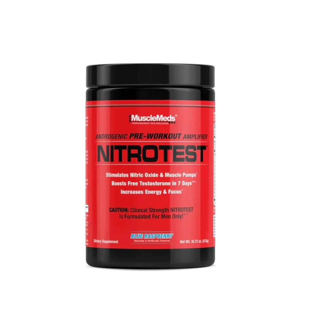 NITROTEST PRE-ENTRENO + TESTOSTERONE BOOSTER  MUSCLEMEDS