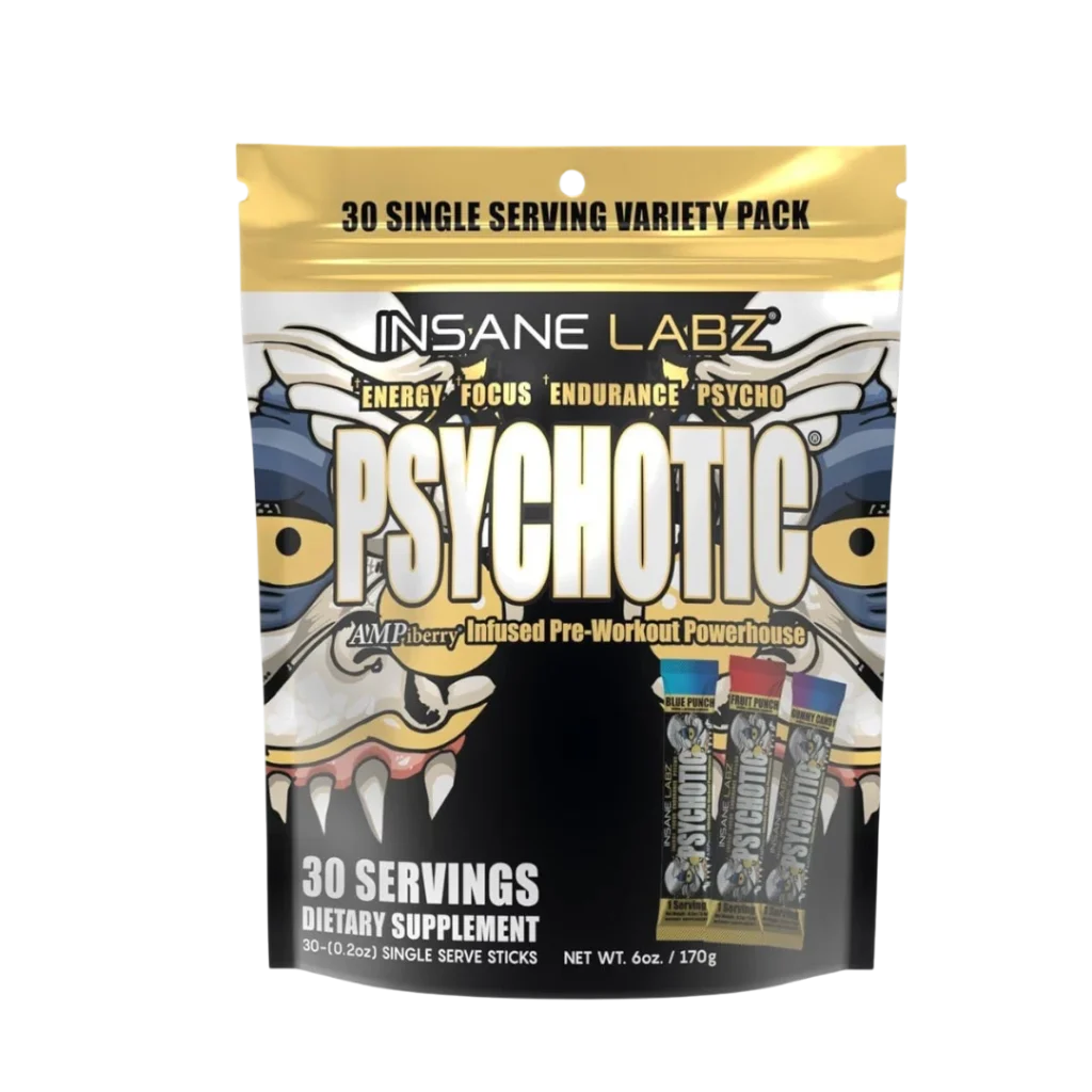 PSYCHOTIC GOLD VARIETY PACK PRE -ENTRENO-INSANE LABZ