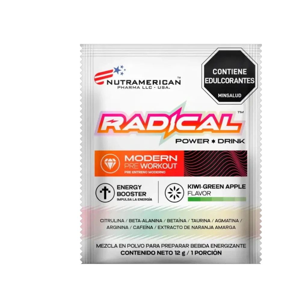 RADICAL POWER DRINK PRE-ENTRENO NUTRAMERICAN PHARMA UPN