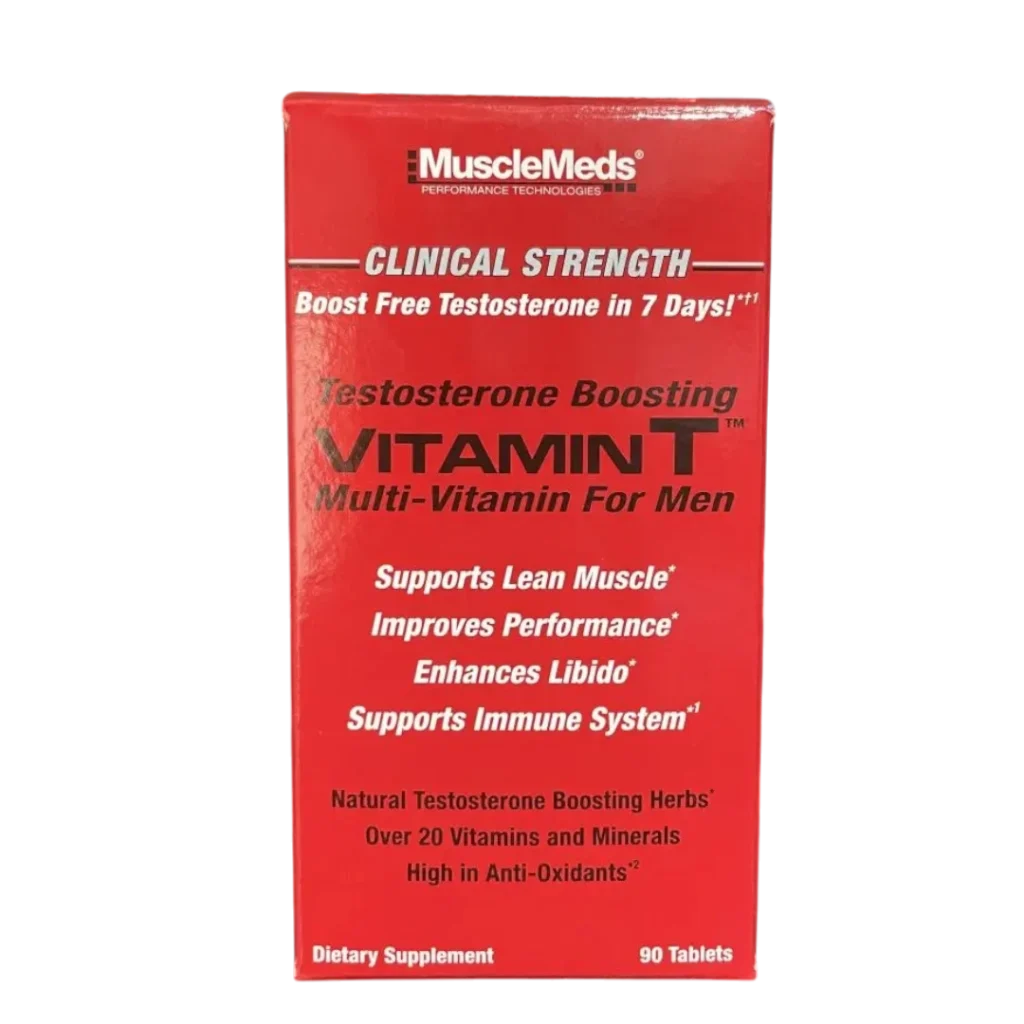 VITAMIN -T MULTIVITAMÍNICO + POTENCIADOR DE TESTOSTERONA MUSCLEMEDS