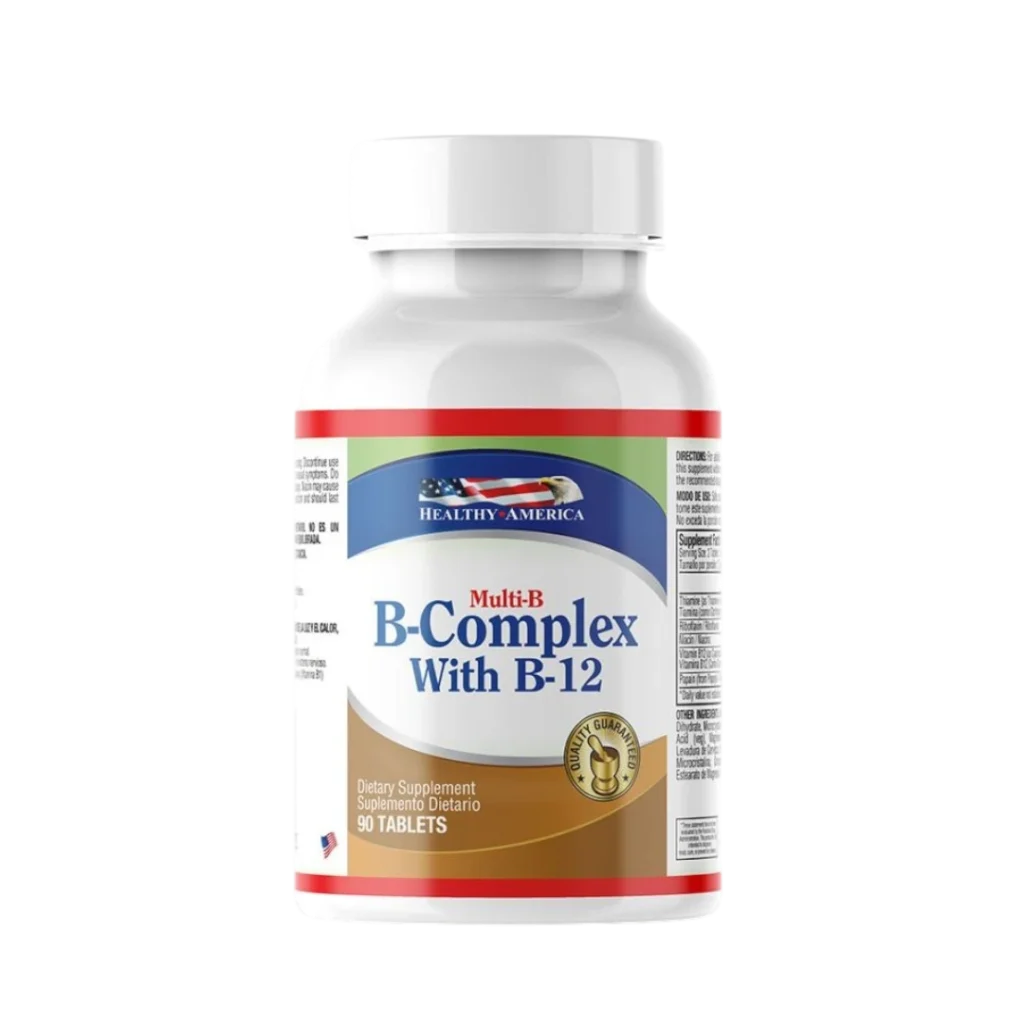 B COMPLEX WITH B12 (VITAMINA  B12 ) COMPLEJO B HEALTHY AMERICA