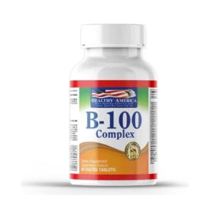B-100 COMPLEX  SUPER STRENGTH (VIT-B6)  HEALTHY AMERICA