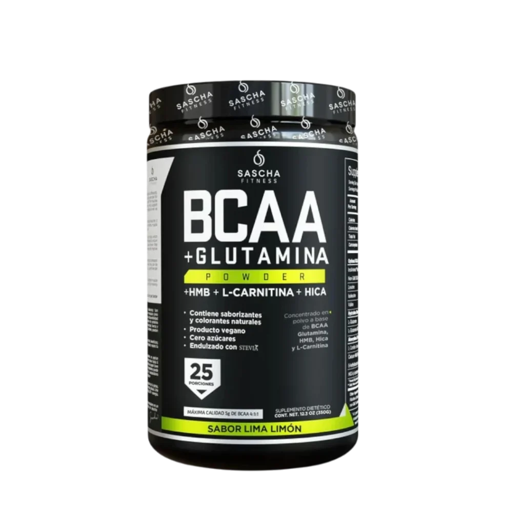 BCAA + GLUTAMINE (GLUTAMINA)  AMINOÁCIDOS SASCHA FITNESS