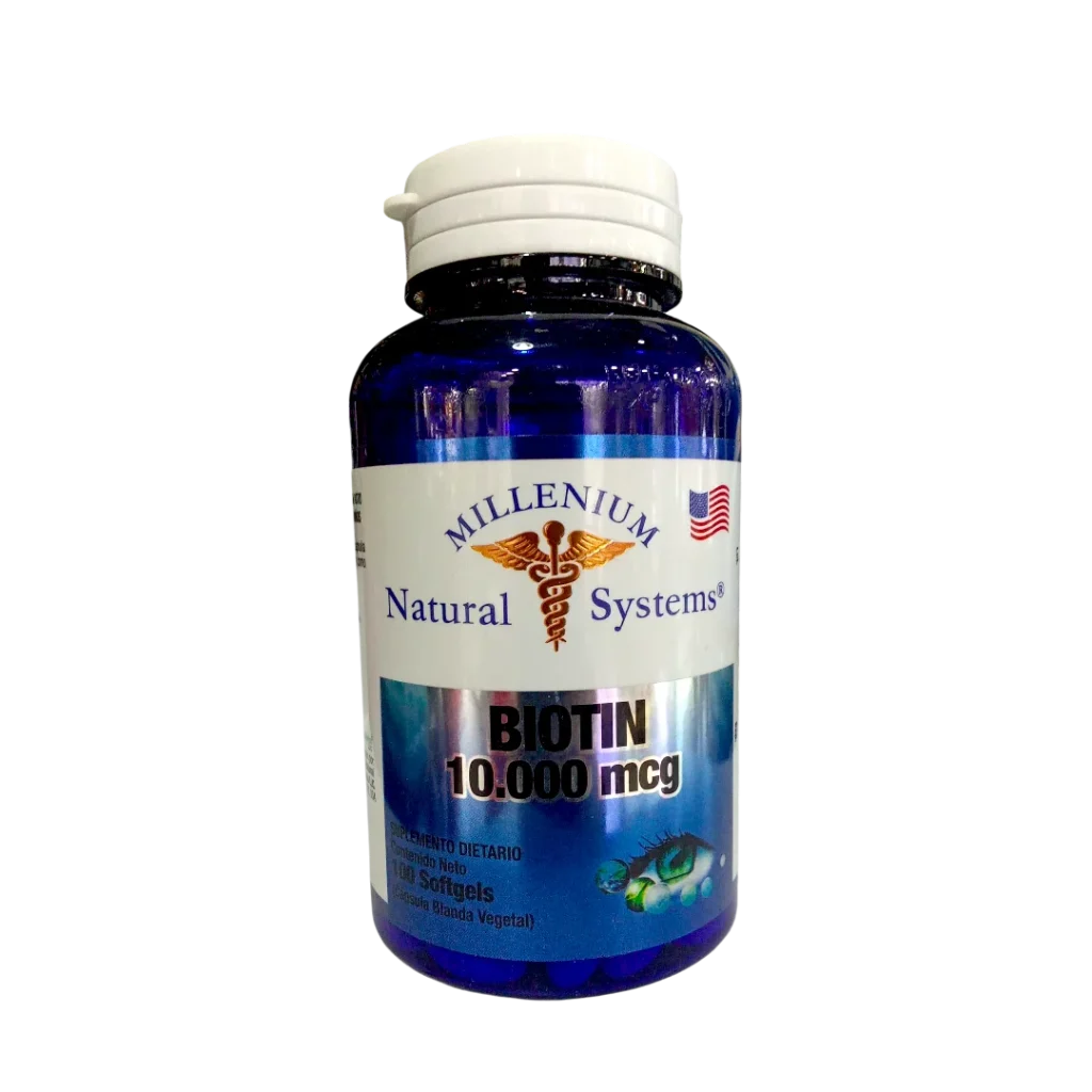 BIOTIN 10.000 MCG (BIOTINA)  MILLENIUM NATURAL SYSTEMS