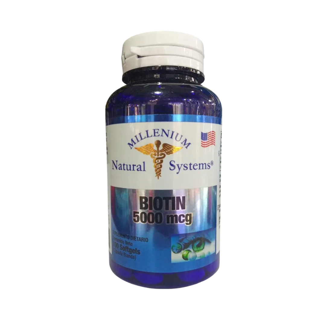 BIOTIN 5.000 MCG (BIOTINA)  MILLENIUM NATURAL SYSTEMS
