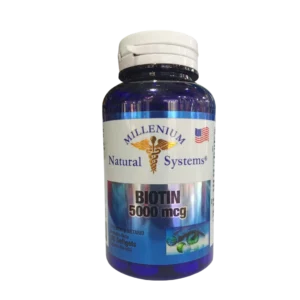 BIOTIN 5.000 MCG (BIOTINA)  MILLENIUM NATURAL SYSTEMS