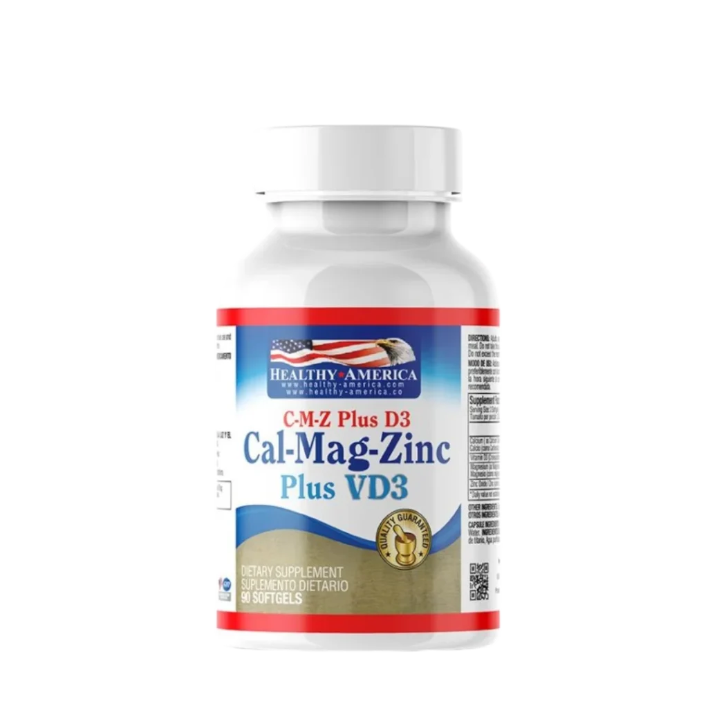 CAL MAG ZINC PLUS V D3 ( CALCIO, MAGNESIO, ZINC + VIT D3) HEALTHY AMERICA