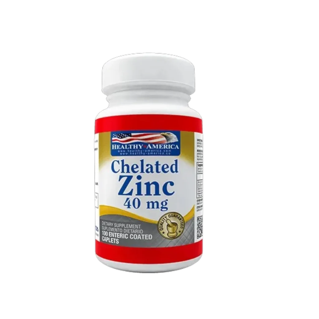 CHELATED ZINC 40 MG HEALTHY AMERICA