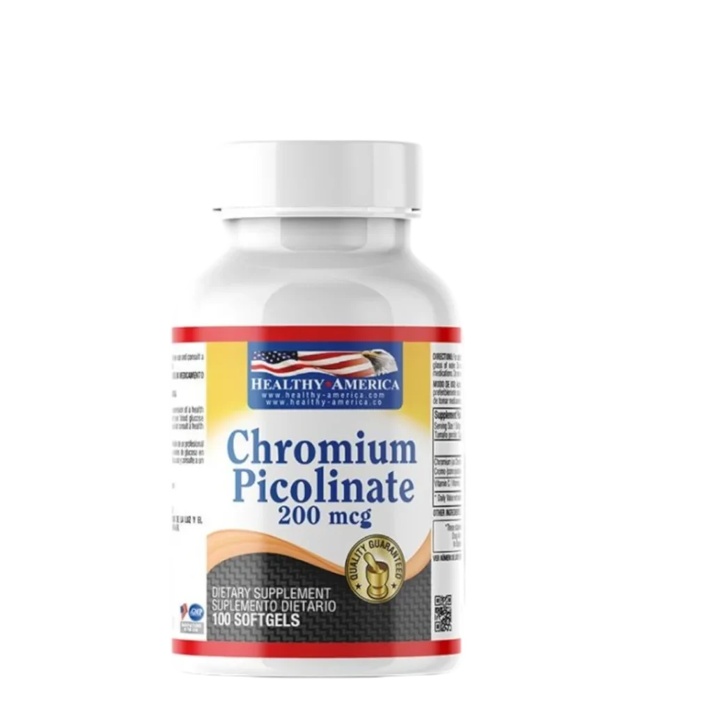 CHROMIUM PICOLIN 200MCG HEALTHY AMERICA