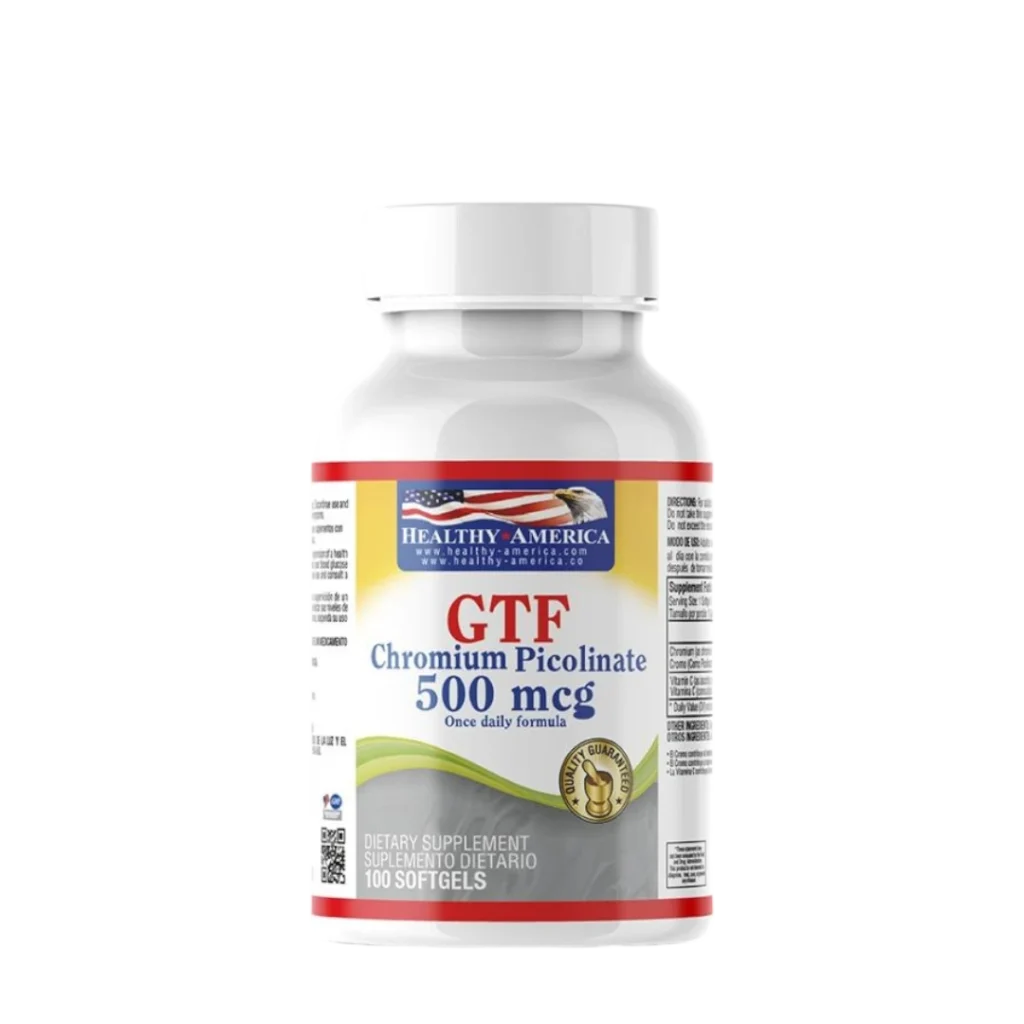 GTF CHROMIUM 500MCG HEALTHY AMERICA