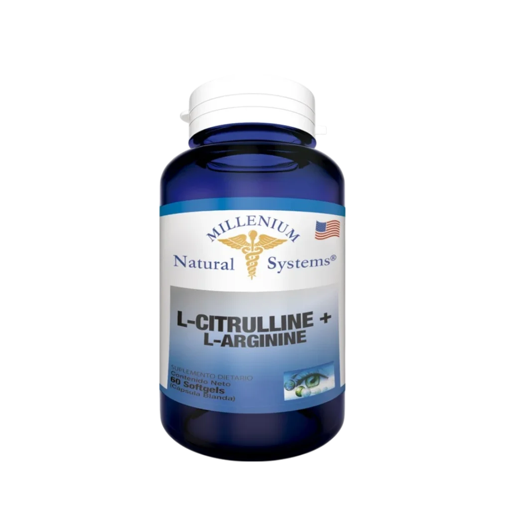 L CITRULLINE + L ARGININE ( ARGININA + CITRULINA) MILLENIUM NATURAL SYSTEMS