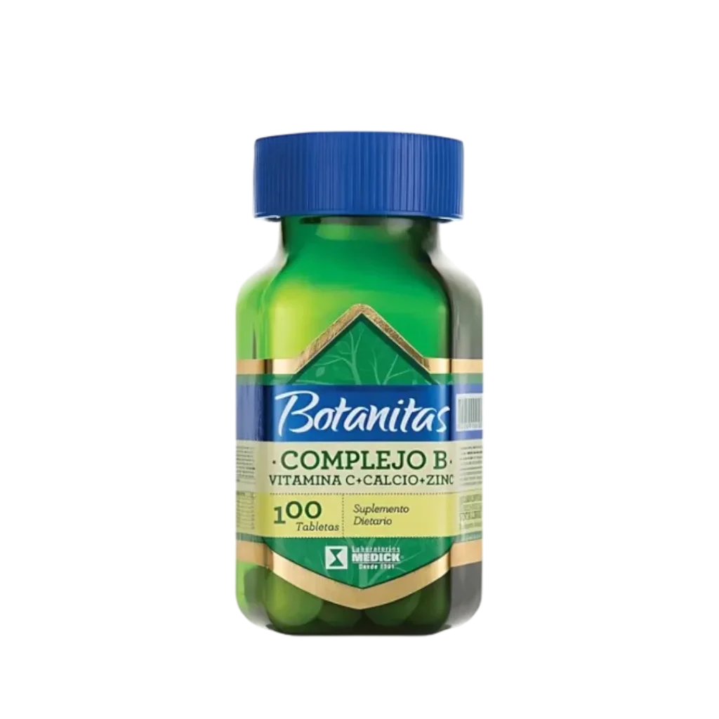 COMPLEJO-B  (VIT B – C- CALCIO-ZINC ) BOTANITAS