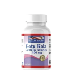 GOTU KOLA 400MG  CENTELLA ASIATICA STANDARDIZED TO 20 % ASIATICOSIDES HEALTHY AMERICA