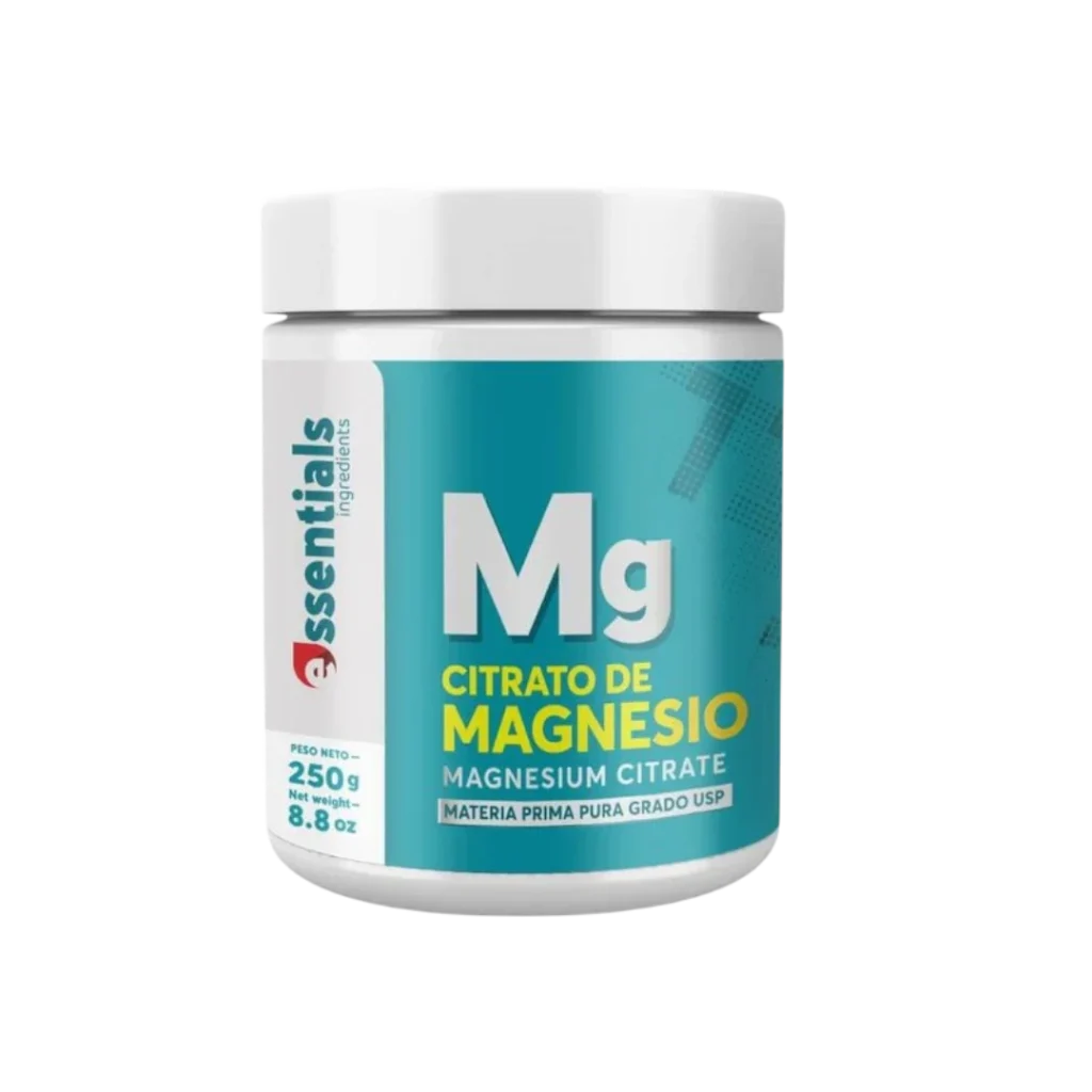 CITRATO DE MAGNESIUM (MAGNESIO) 250 GR  ESSENTIALS VITAMINS