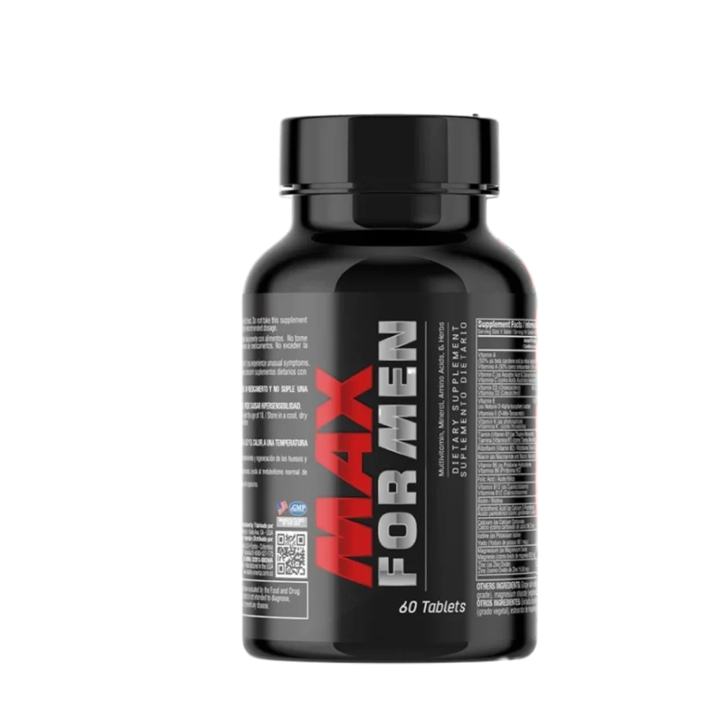 MAX FOR MEN  PERFOMANCE & VITALITY MULTIVITAMÍNICO PARA HOMBRES HEALTHY AMERICA