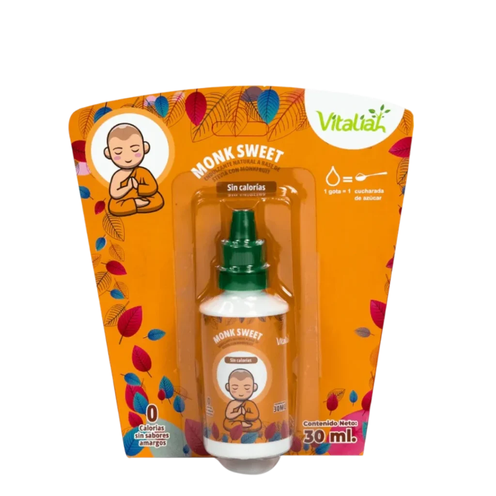 MONK SWEET STEVIA CON MONK FRUIT ENDULZANTE  30 ML VITALIAH