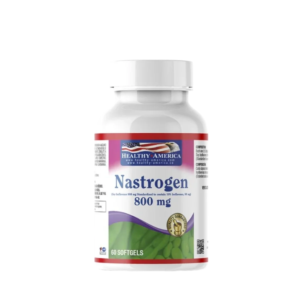 NASTROGEN 800MG  STANDADARDIZED TO SOY ISOFLAVONES 80MG HEALTHY AMERICA