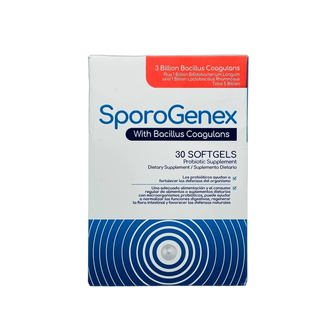 SPOROGENEX WITH BACILLUS COAGULANS PROBIOTICOS HEALTHY AMERICA
