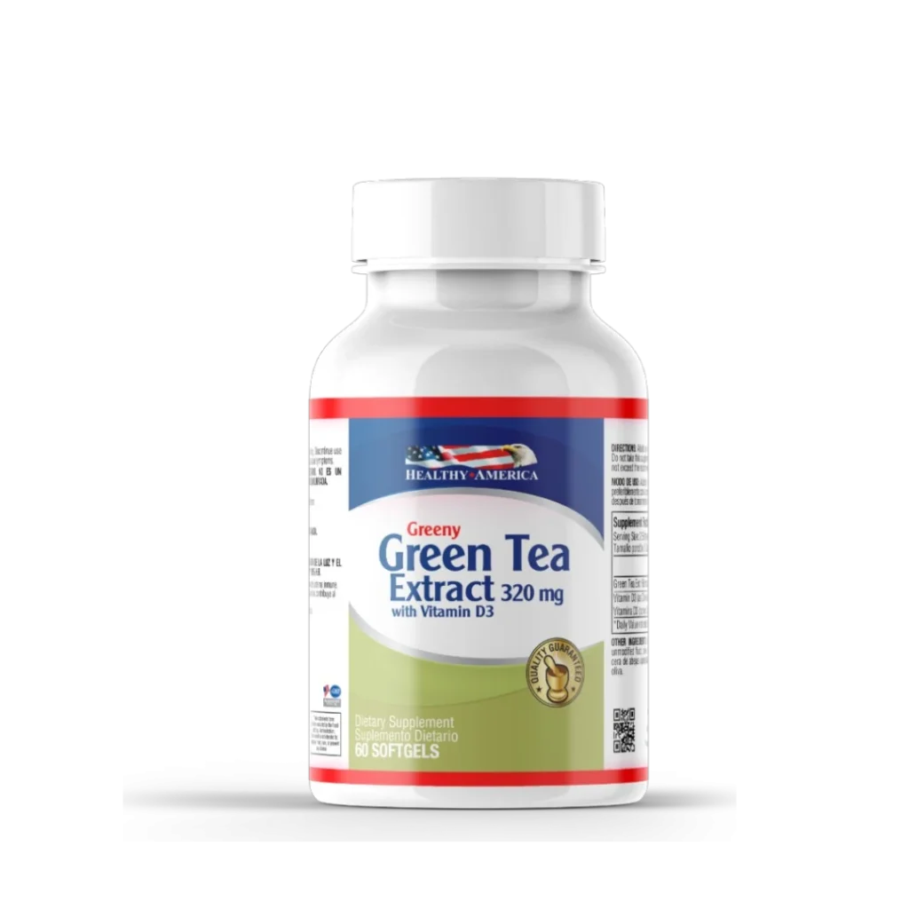 GREEN TEA EXTRACT 320MG  GREENY STANDARDIZED HEALTHY AMERICA
