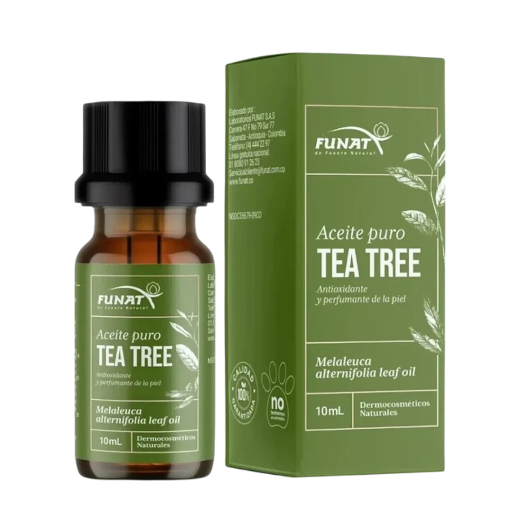 ACEITE DE ARBOL DE TE ,TEA TREE OIL ACEITE ESENCIAL PURO TOPICO 10 ML FUNAT