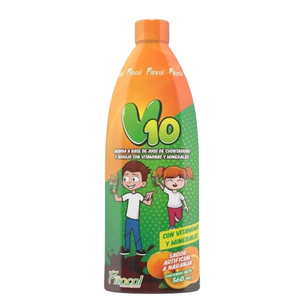 V10 BEBIDA DE CHONTADURO Y BOROJO PARA NIÑOS FITOCOL