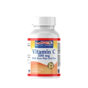 VITAMIN C 500MG WITH ROSE HIPS AND ZINC (VIT C + ZINC ) HEALTHY AMERICA