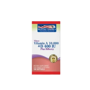 VITAMINA A 10000IU & D 400IU  PLUS BILBERRY  (VIT A+ D )HEALTHY AMERICA