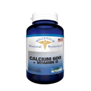 CALCIUM 600 + VITAMIN D (CALCIO + VIT D) MILLENIUM NATURAL SYSTEMS