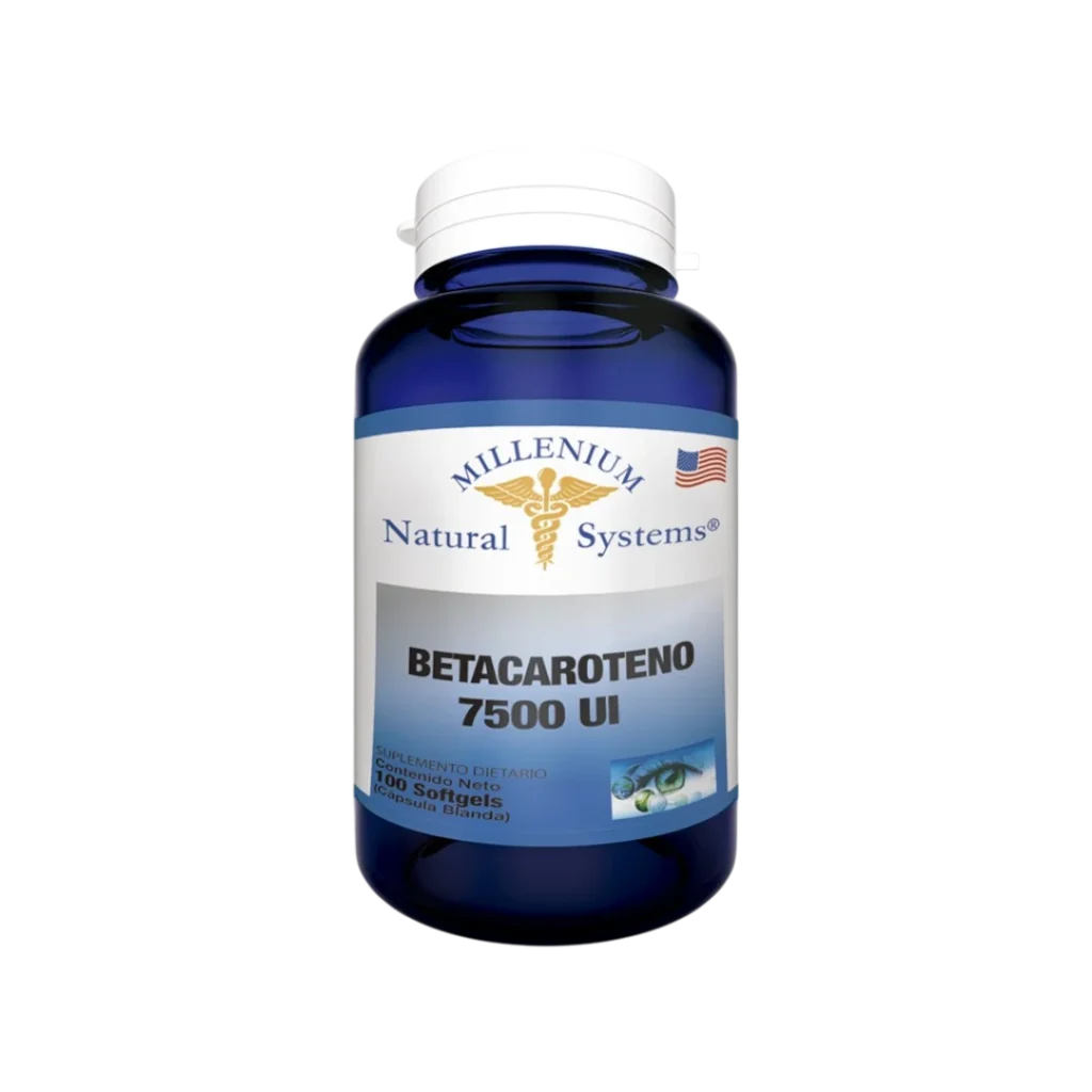 BETACAROTENO 7500 UI (VIT – A) MILLENIUM NATURAL SYSTEMS