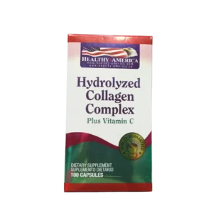 HYDROLYZED COLLAGEN 1500MG PLUS VITAMIN C  HEALTHY AMERICA