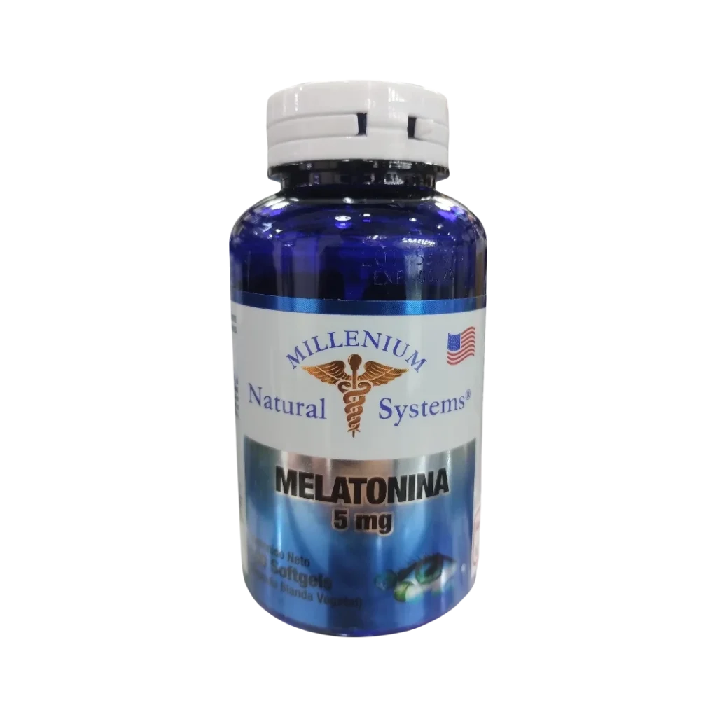 MELATONINA 5 MG + VITAMINA B6   MILLENIUM NATURAL SYSTEMS