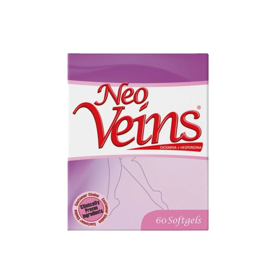 NEO VEINS 500MG DIOSMIN COMPLEX 90% 10 % HESPERIDIN HEALTHY AMERICA