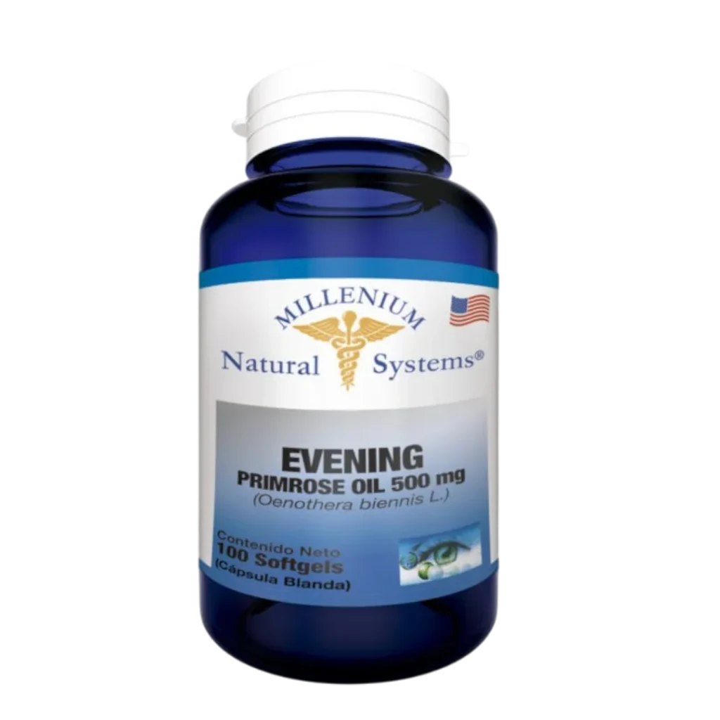 EVENING PRIMROSE OIL 500 MG ACEITE DE ONAGRA MILLENIUM NATURAL SYSTEMS