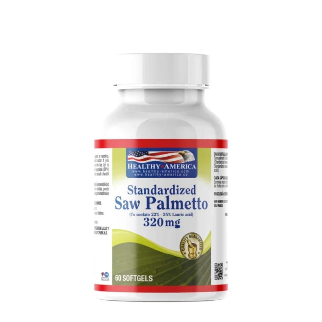 SAW PALMETTO 320MG STANDARDIZED TO 85-95 % FATTY ACIDS HEALTHY AMERICA