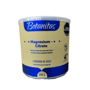 CITRATO DE MAGNESIO LIMONADA DE COCO POR 250 GR BOTANITAS