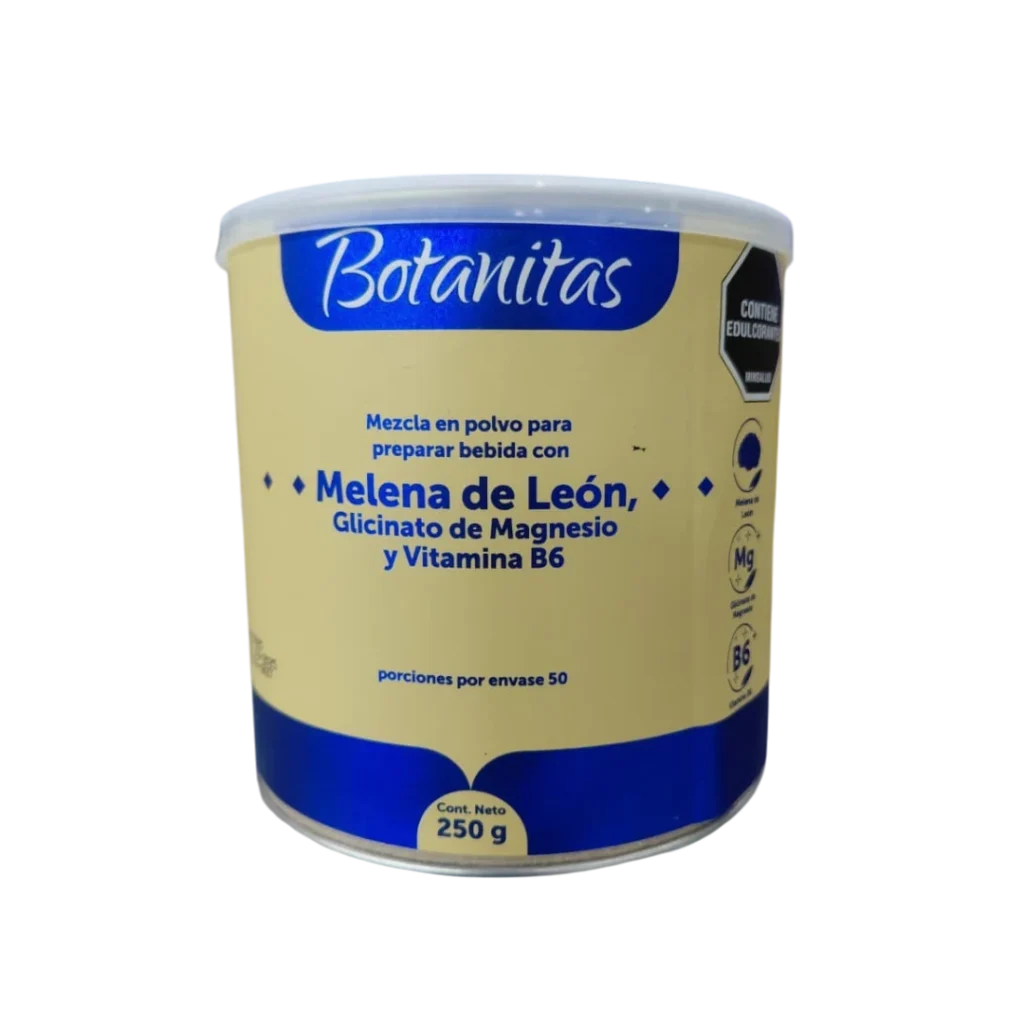 MELENA DE LEON CON GLICINATO DE MAGNESIO 250 GR BOTANITAS