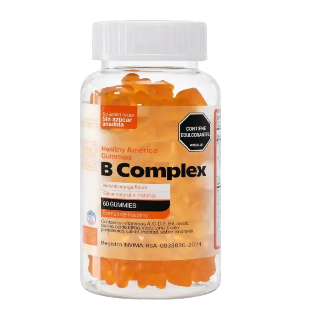 B COMPLEX GUMMIES HEALTHY AMERICA COMPLEJO B EN GOMITAS