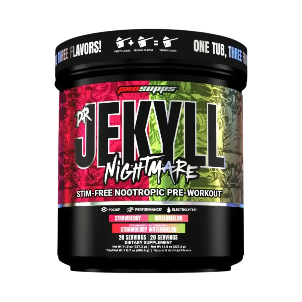 DR JEKYLL NIGHTMARE STIM FREE NOOTROPIC PRE WORKOUT PRE ENTRENO PROSUPPS