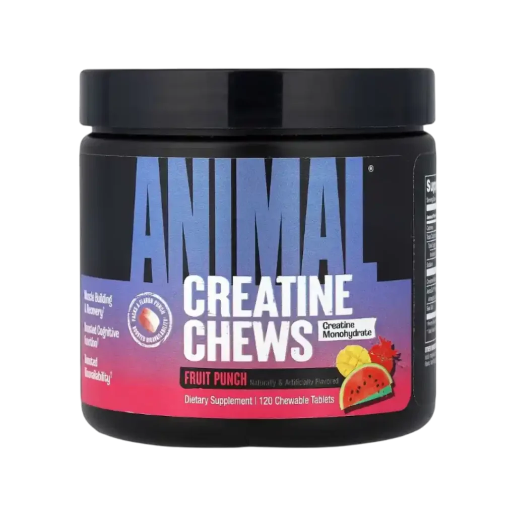 CREATINA MONOHYDRATE EN COMPRIMIDOS MASTICABLES DE CREATINA ANIMAL UNIVERSAL