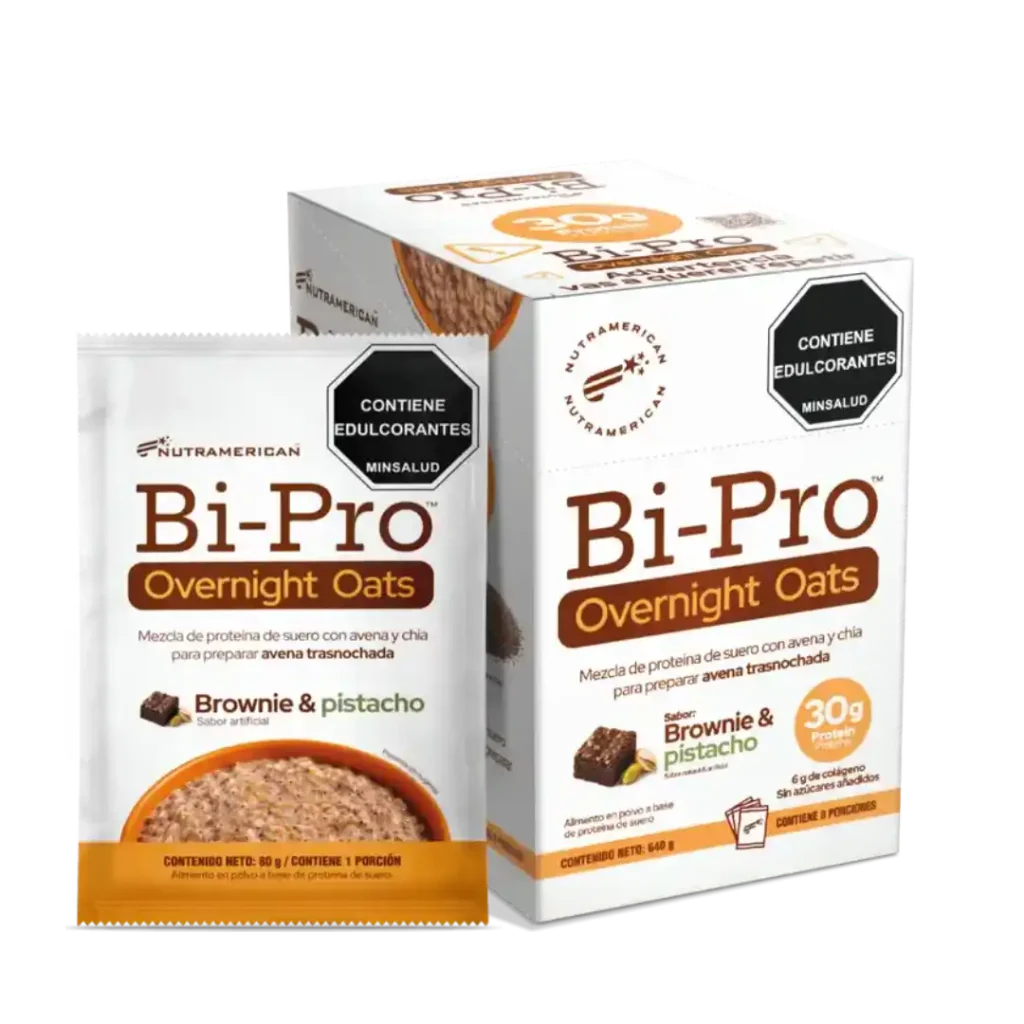 BIPRO OVERNIGHT OATS O AVENA PROTEICA CREMOSA NUTRAMERICAN PHARMA UPN